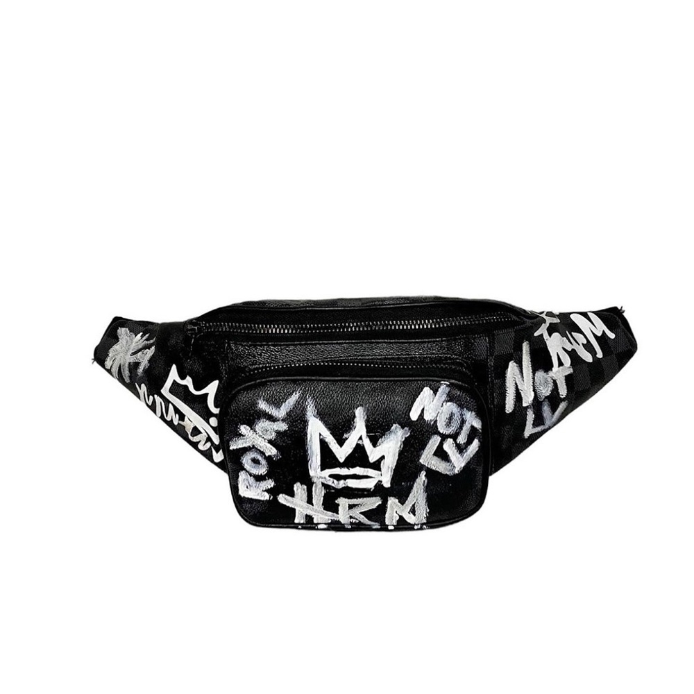 NOT LV! but Real HRM!  graffiti art by designer HRM street style meets luxury!